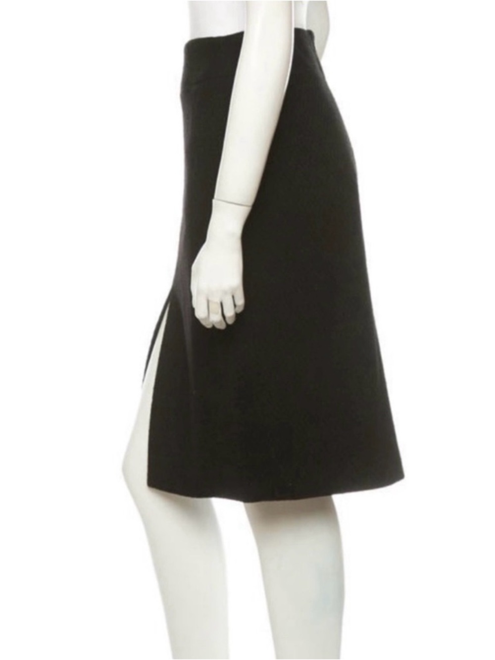 Dolce & Gabbana Black Pencil Skirt with Front Slit - Picture 3 of 6